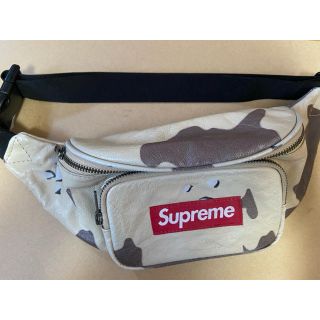 シュプリーム(Supreme)の激レア！supreme ウエストポーチ カモフラージュ レザー(ウエストポーチ)