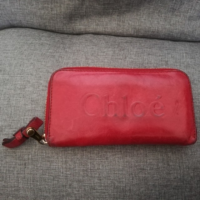 Chloe(クロエ)の【そまそまそまさん専用】【お値下げしました！】Chloe　赤色長財布 メンズのファッション小物(長財布)の商品写真