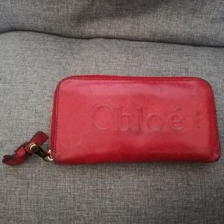 クロエ(Chloe)の【そまそまそまさん専用】【お値下げしました！】Chloe　赤色長財布(長財布)