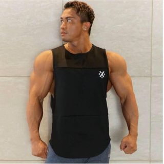 マイプロテイン(MYPROTEIN)の【まめりはる様専用】xeno タンクトップ  ブラック　Mサイズ(タンクトップ)