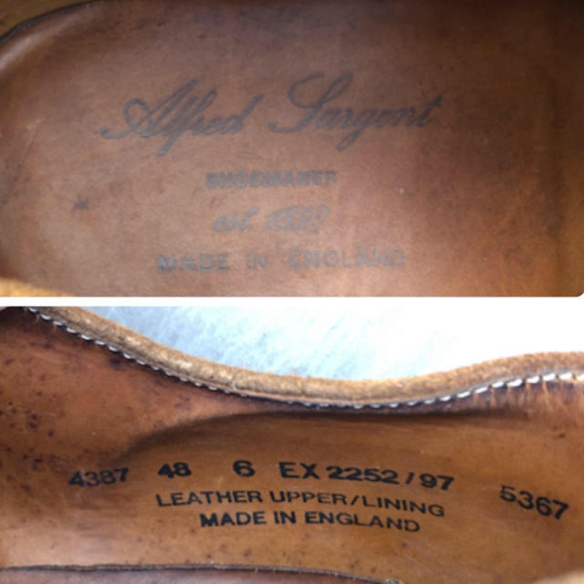 Alfred Sargent(アルフレッドサージェント)の早い者勝ち！定価4-5万 Alfred Sargent 高級革靴 メンズの靴/シューズ(ドレス/ビジネス)の商品写真