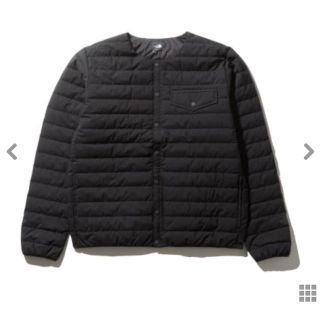 ザノースフェイス(THE NORTH FACE)のノースフェイス  ウインドストッパーゼファーシェルカーディガン　ブラック(ダウンジャケット)