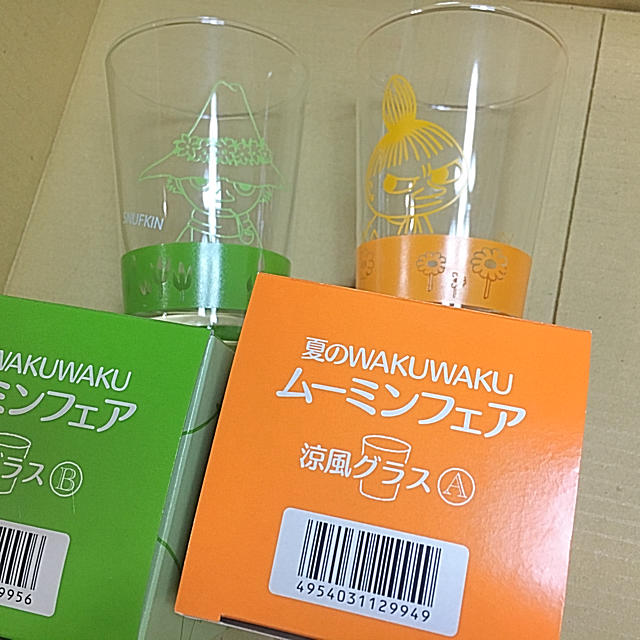 Little Me(リトルミー)のムーミン グラスペア 新品 インテリア/住まい/日用品のキッチン/食器(グラス/カップ)の商品写真