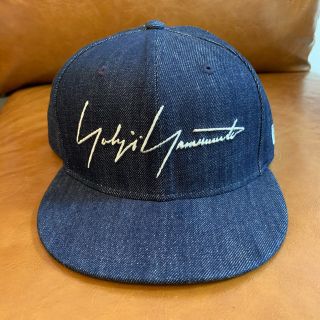 ヨウジヤマモト(Yohji Yamamoto)のヨウジヤマモト×ニューエラデニム地キャップ  インディゴ　59FIFTY (キャップ)