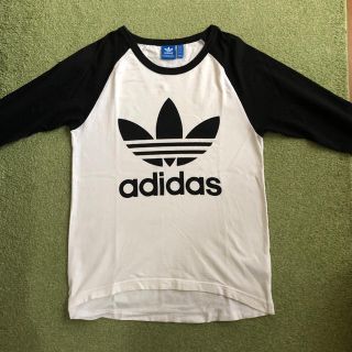 アディダス(adidas)のadidas originals Tシャツ ロンT 黒 白(Tシャツ/カットソー(七分/長袖))