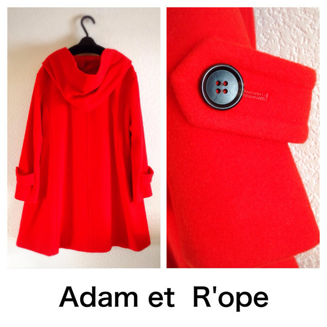 Adam et Rope'(アダムエロぺ)の再値下げ♡フーデットＡラインコート♡ レディースのジャケット/アウター(その他)の商品写真