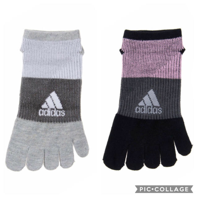 adidas(アディダス)の新品★レディース★アディダス×福助★五本指★5本指ソックス★靴下★4足セット レディースのレッグウェア(ソックス)の商品写真