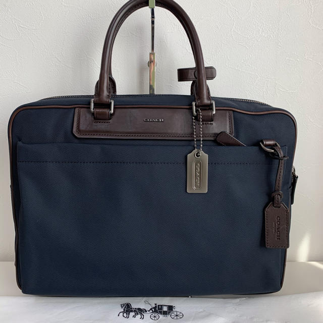 格安 美品 定価6.5万 コーチ レザー コーチ ビジネス バッグ メンテ済