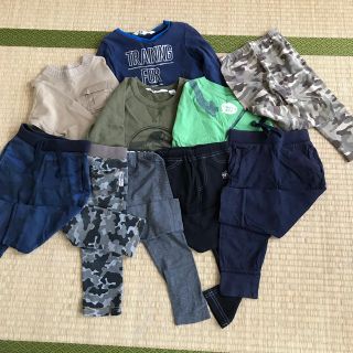 ベビーギャップ(babyGAP)の90サイズ　男の子春物まとめ売り10点セット　h&m、ユニクロ、babyGap (パンツ/スパッツ)