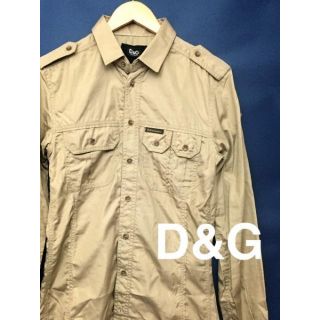 ドルチェアンドガッバーナ(DOLCE&GABBANA)の【新品タグ付】ドルチェ&ガッバーナ 長袖 ワークシャツ D&G 46サイズ(その他)