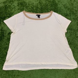 エイチアンドエム(H&M)のTシャツ 白 金 H&M(Tシャツ(半袖/袖なし))