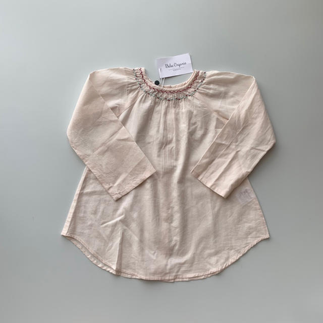 bebe organic / 刺繍ブラウス / 4y キッズ/ベビー/マタニティのキッズ服女の子用(90cm~)(ブラウス)の商品写真