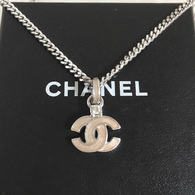 CHANEL - 正規品 シャネル ネックレス シルバー ココマーク 一粒石 ラインストーン ロゴの通販 by ☆ハーベスト☆｜シャネルならラクマ