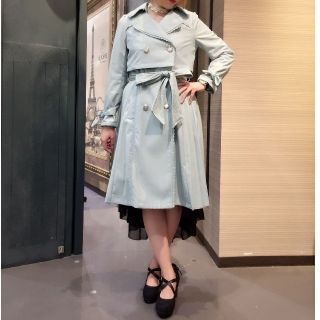 【くぅ様専用】axes femme 2way ミントグリーン トレンチコート