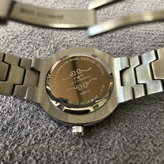 【稼働品】TECHNOS メンズ腕時計　タングステン　サファイア　シルバーカラー