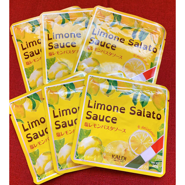 KALDI(カルディ)のKALDI 塩レモンパスタソース　6袋 食品/飲料/酒の加工食品(レトルト食品)の商品写真