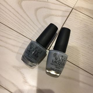 オーピーアイ(OPI)のオーピーアイ　OPI ネイルラッカー　ライトグレー　ダークグレーカラーマニキュア(マニキュア)