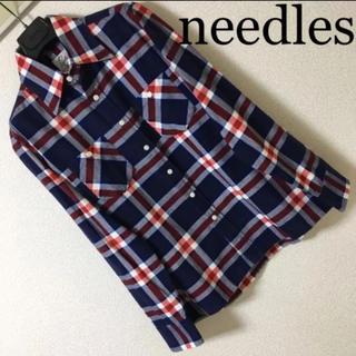 ネペンテス(NEPENTHES)の美品◆needles ニードルス ネペンテス◆チェック ネルシャツ S 日本製(シャツ)