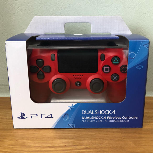 新品 PS4 ワイヤレスコントローラー DUALSHOCK4 マグマレッド