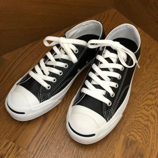 コンバース(CONVERSE)のhana様専用ページ❗️コンバース レザー ジャックパーセル ブラック 24.5(スニーカー)