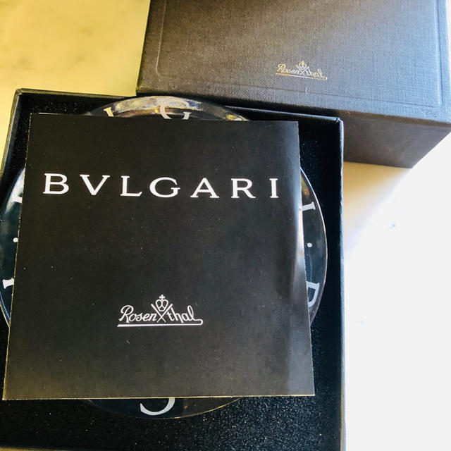 BVLGARI(ブルガリ)のブルガリ ＢＶＬＧＡＲＩ 灰皿 トレイ クリスタル Rosenthal インテリア/住まい/日用品のインテリア小物(灰皿)の商品写真