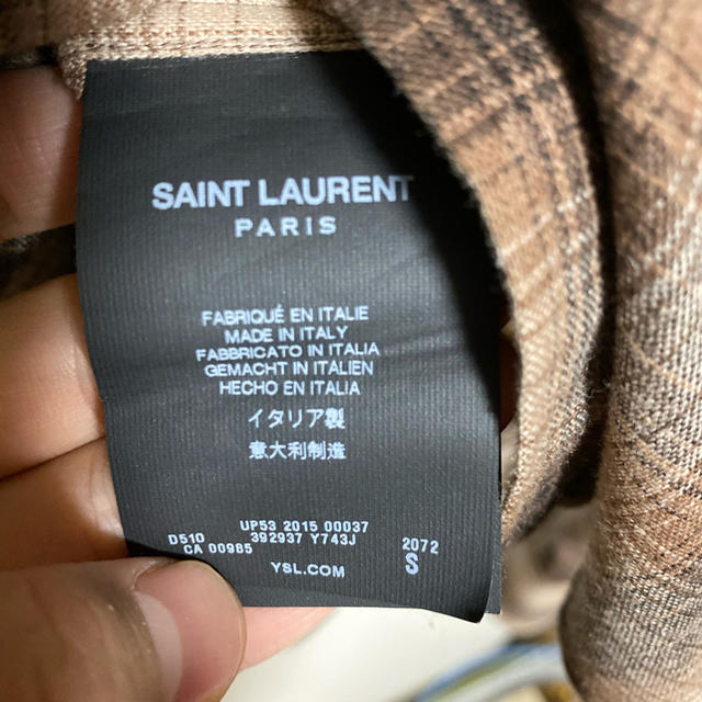 Saint Laurent(サンローラン)の【キムタク着】サンローラン 15aw チェックシャツ メンズのトップス(シャツ)の商品写真