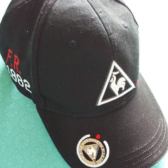 Le Coq Sportif ゴルフキャップ 黒 ルコックle Coq マグネットマーカー付きの通販 By ふくふくかえる ルコックスポルティフならラクマ