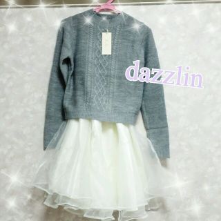 ダズリン(dazzlin)の♥dazzlinﾜﾝﾋﾟｰｽ×ﾆｯﾄ♥(ひざ丈ワンピース)