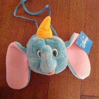 ディズニー(Disney)のディズニーダンボポーチ首かけヒモ付☆美品(財布)