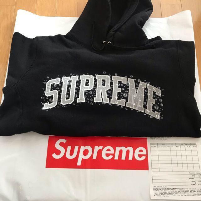 M SUPREME water arc hooded sweatshirt