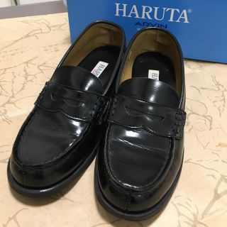 ハルタ(HARUTA)のハルタローファー黒3E  24.0(ローファー/革靴)