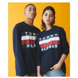 トミーヒルフィガー(TOMMY HILFIGER)のTOMMY HILFGER ビッグフラッグカットソー Tシャツ 長袖(Tシャツ/カットソー(七分/長袖))