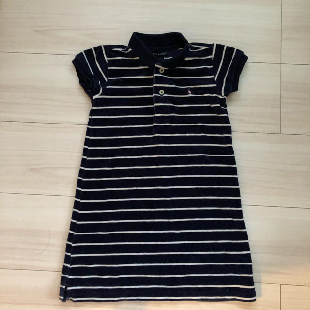 Ralph Lauren(ラルフローレン)の【専用】ラルフローレン　ボーダー　ワンピース　100 キッズ/ベビー/マタニティのキッズ服女の子用(90cm~)(ワンピース)の商品写真