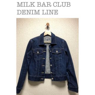 ミルクフェド(MILKFED.)の【Milk bar club denim line】デニムジャケット(Gジャン/デニムジャケット)