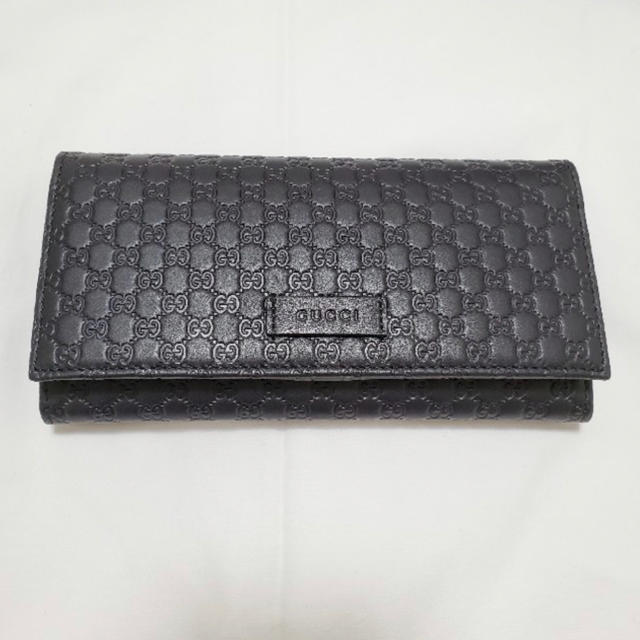 激安買蔵 gucciマイクロGGシマレザー長財布