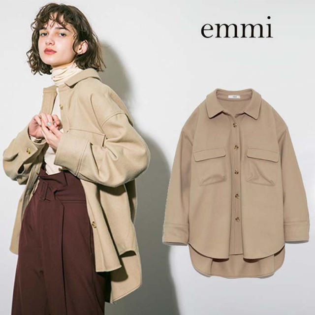 emmi atelier(エミアトリエ)のemmi ウールシャツジャケット レディースのジャケット/アウター(その他)の商品写真