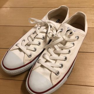 コンバース(CONVERSE)のコンバース白スニーカー　25.5(スニーカー)