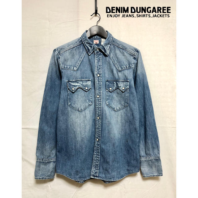 DENIM DUNGAREE(デニムダンガリー)のDENIM&DUNGAREE/デニム&ダンガリー　デニムウエスタンシャツ メンズのトップス(シャツ)の商品写真