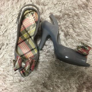 ヴィヴィアンウエストウッド(Vivienne Westwood)の美品★Vivienne×Melissa レインシューズ　37(ハイヒール/パンプス)