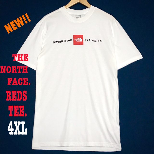 ビッグサイズ ☆ 4XL相当 新品 ノースフェイス REDS Tシャツ 白