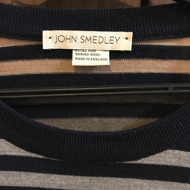 JOHN SMEDLEY(ジョンスメドレー)のジョンスメドレー　ボーダー　クルーネックセーターs メンズのトップス(ニット/セーター)の商品写真