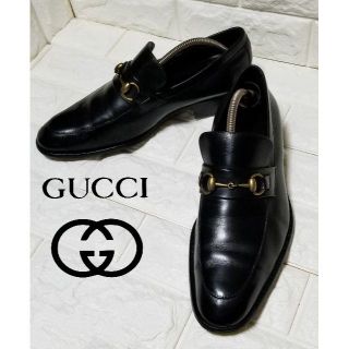 グッチ(Gucci)の【GUCCI】ホースビットローファーsize40.5E (約25.5cm) 黒(ドレス/ビジネス)