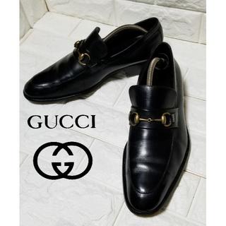 グッチ(Gucci)の【GUCCI】ホースビットローファーsize40.5E (約25.5cm) 黒(ドレス/ビジネス)
