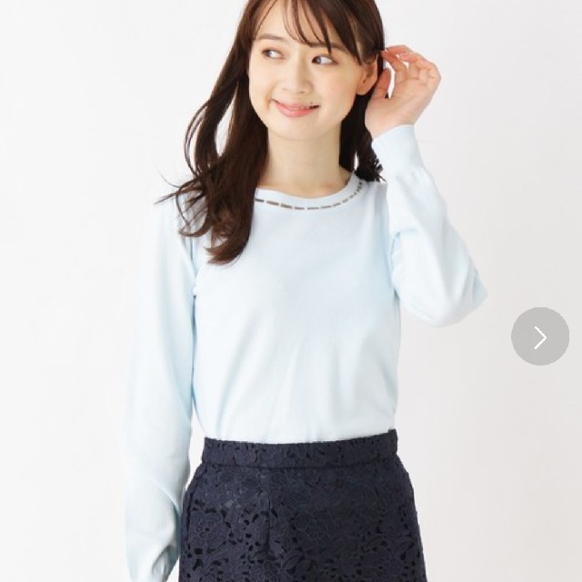 INDEX(インデックス)の【index】新品☆ビジューネックニット レディースのトップス(ニット/セーター)の商品写真