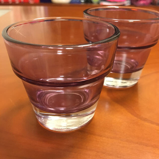メキシコガラス　キャンドルホルダー(アロマ/キャンドル)