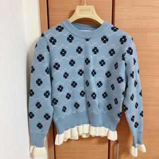 epine flower frill knit (ニット/セーター)