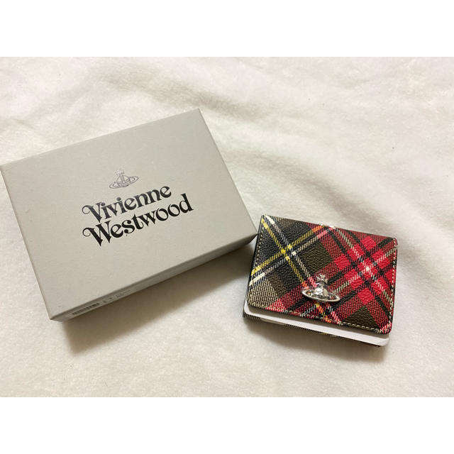 Vivienne Westwood(ヴィヴィアンウエストウッド)のVivienne Westwood ダービーチェック3つ折り財布 レディースのファッション小物(財布)の商品写真