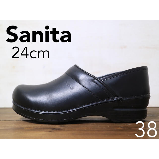 dansko(ダンスコ)のsanita 38 24cm 定価3万 メンテ済み クロッグ サボ ダンスコ レディースの靴/シューズ(ローファー/革靴)の商品写真