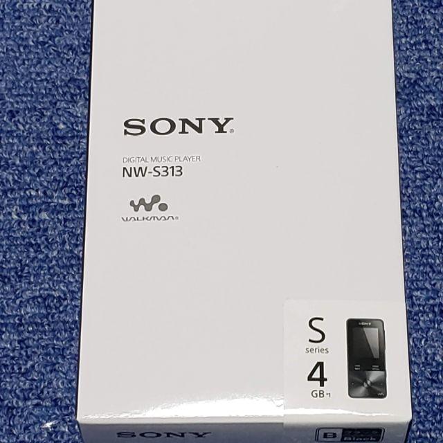 SONY　NW-S313 B WALKMAN 4GB ブラック　購入証明書ポータブルプレーヤー