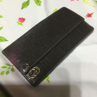 グッチ(Gucci)の[お値下げ]GUCCIシマレザー長財布(財布)